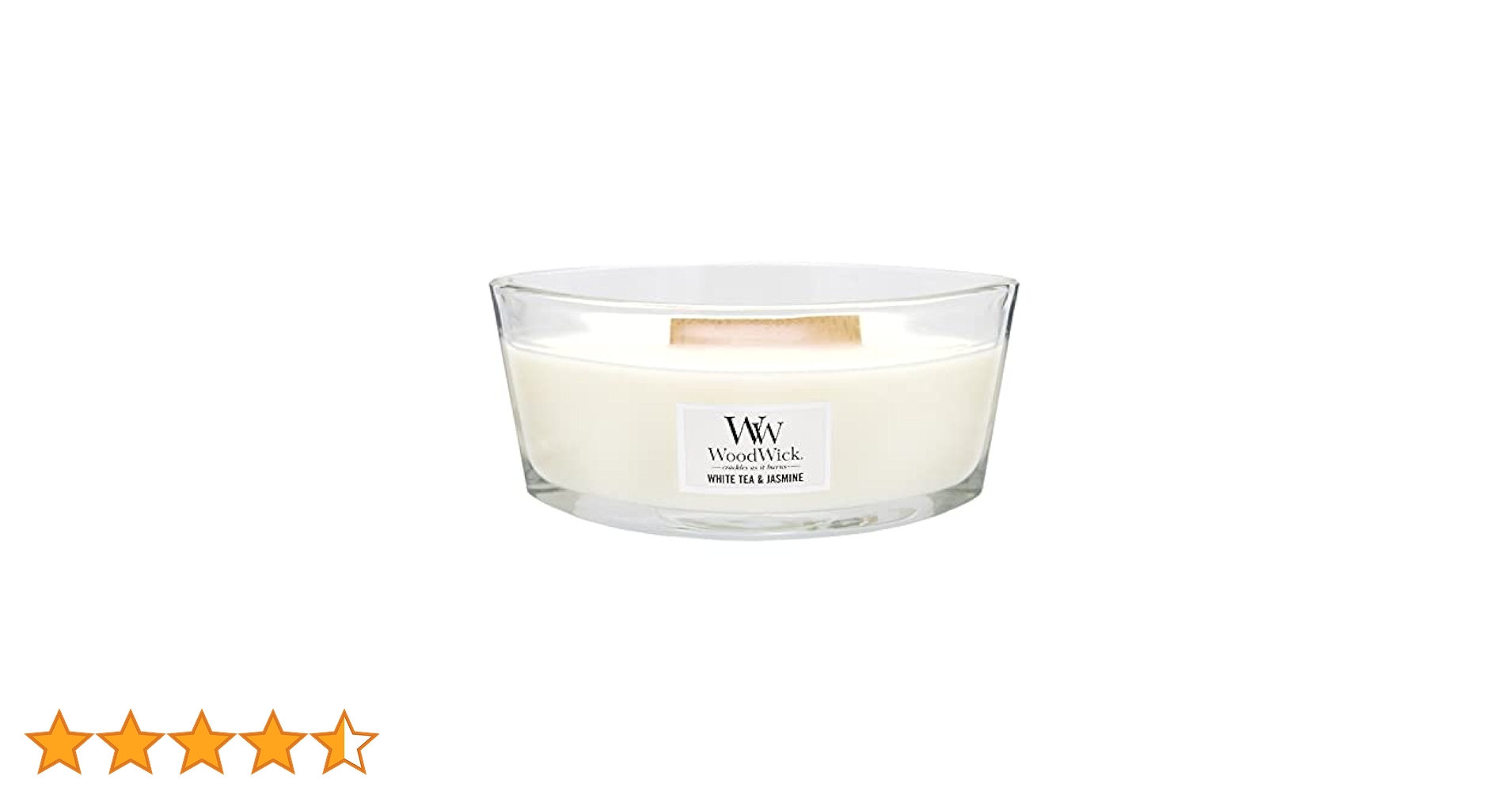 WoodWick ハースウィック　 ホワイトティー＆ジャスミン アロマキャンドル Wood Wick ハースウィック アロマキャンドル（ホワイトティー